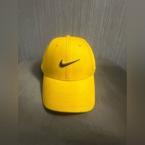 Nike Bright Yellow Cap with Black Logo